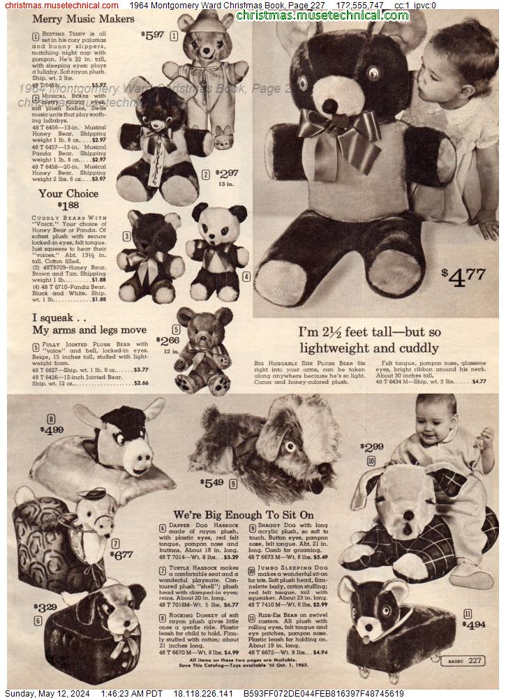 1964 Montgomery Ward Christmas Book, Page 227