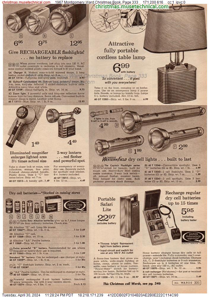 1967 Montgomery Ward Christmas Book, Page 333