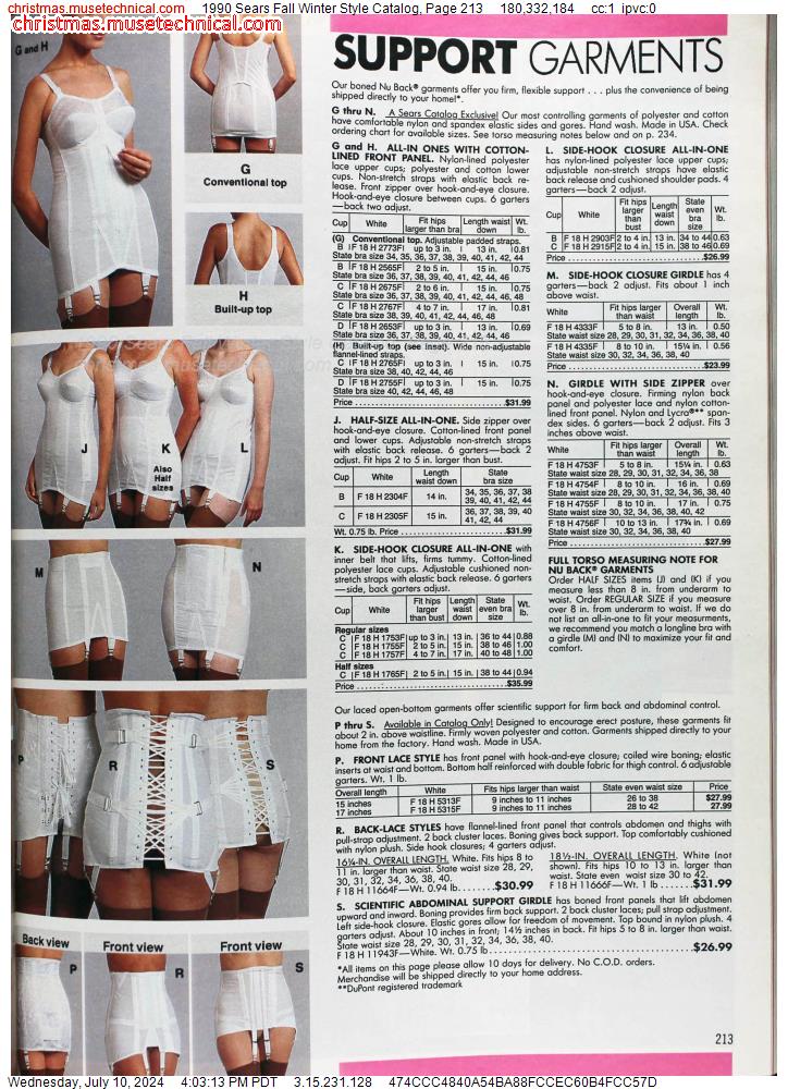 1990 Sears Fall Winter Style Catalog, Page 213