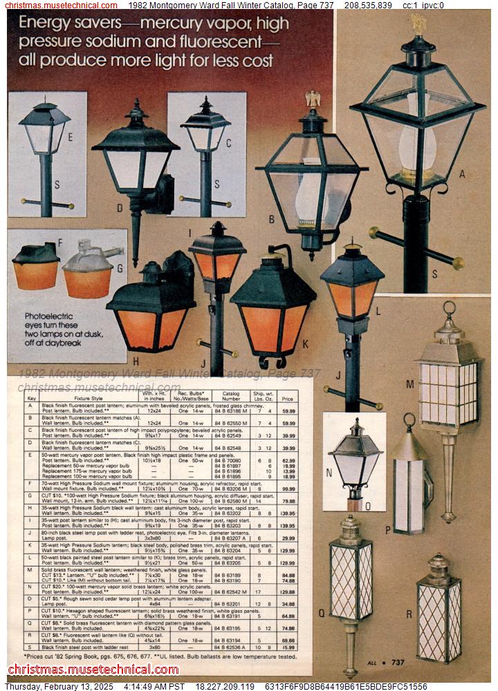 1982 Montgomery Ward Fall Winter Catalog, Page 737