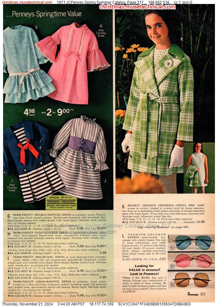 1971 JCPenney Spring Summer Catalog, Page 317