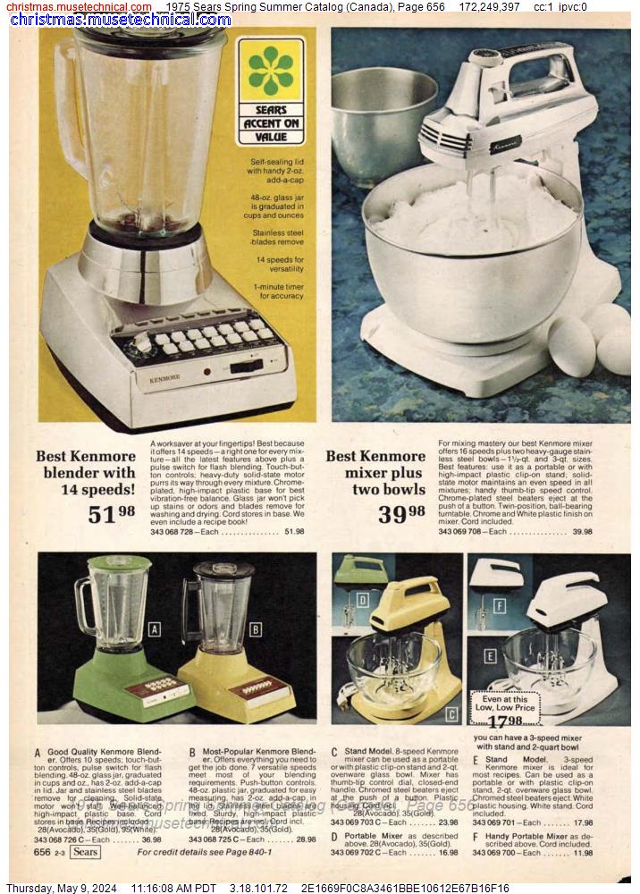 1975 Sears Spring Summer Catalog (Canada), Page 656