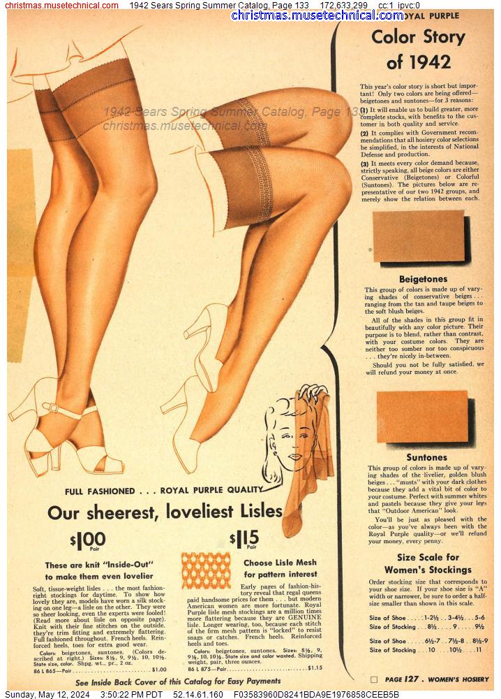 1942 Sears Spring Summer Catalog, Page 133
