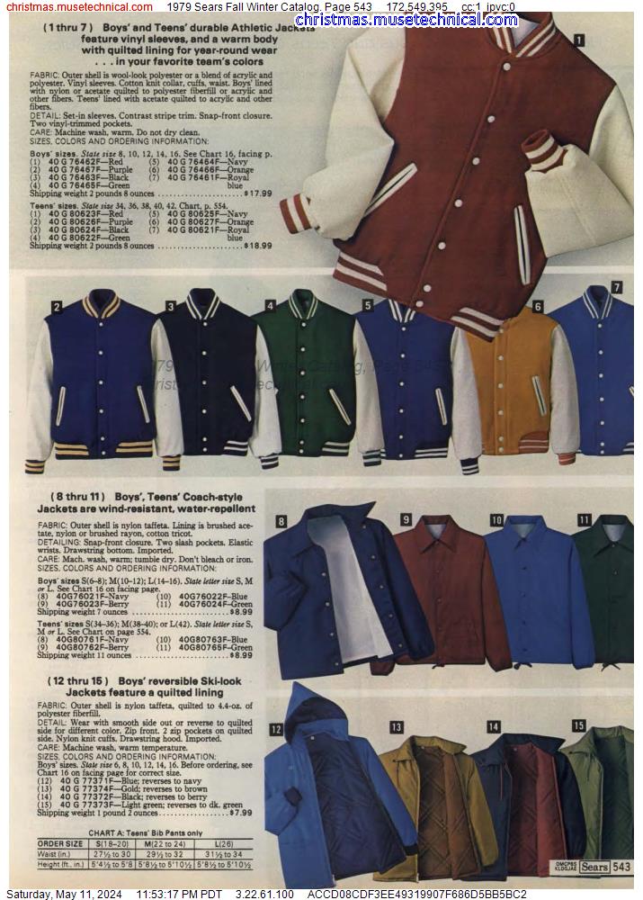 1979 Sears Fall Winter Catalog, Page 543
