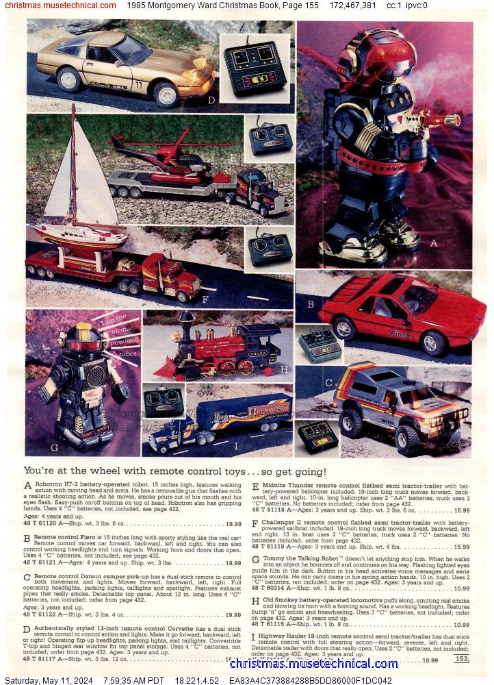 1985 Montgomery Ward Christmas Book, Page 155