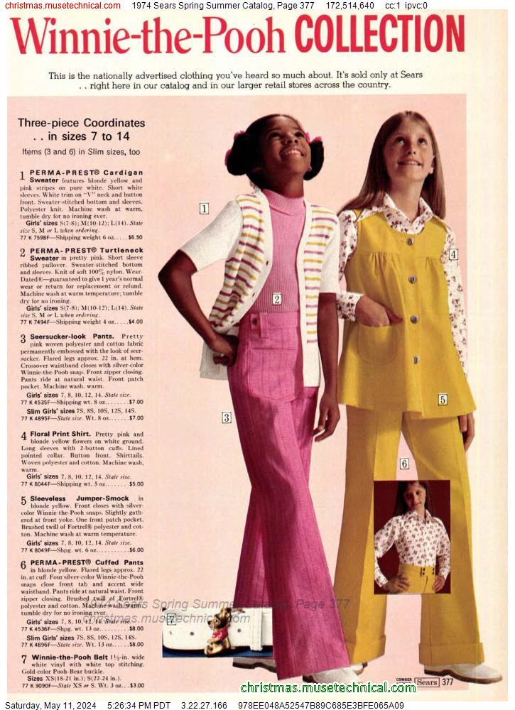 1974 Sears Spring Summer Catalog, Page 377