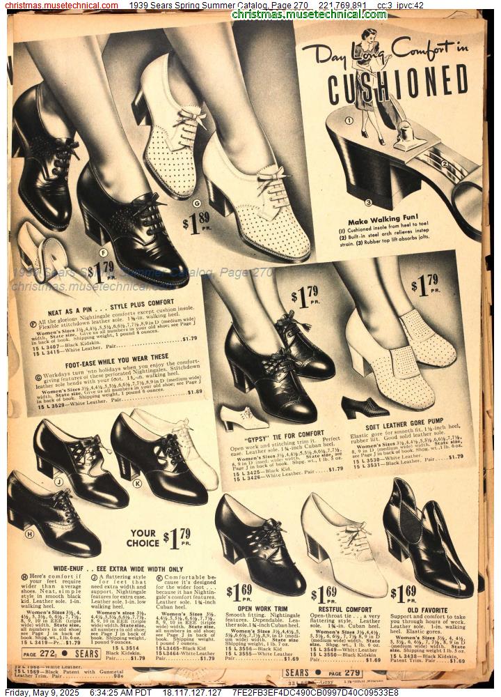 1939 Sears Spring Summer Catalog, Page 270