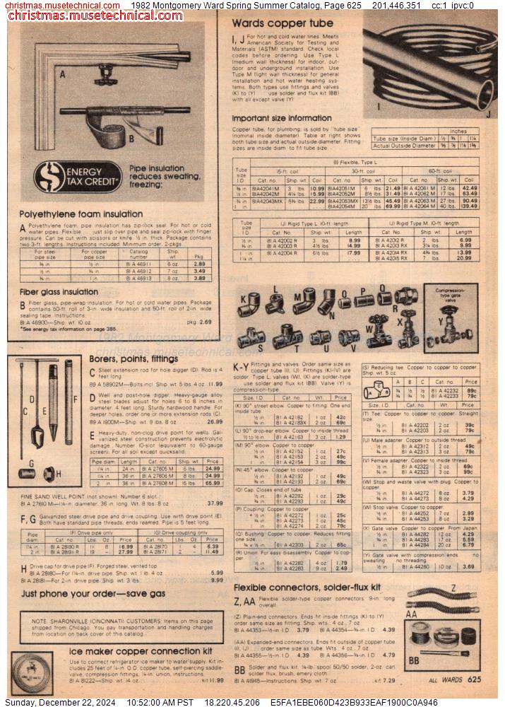 1982 Montgomery Ward Spring Summer Catalog, Page 625