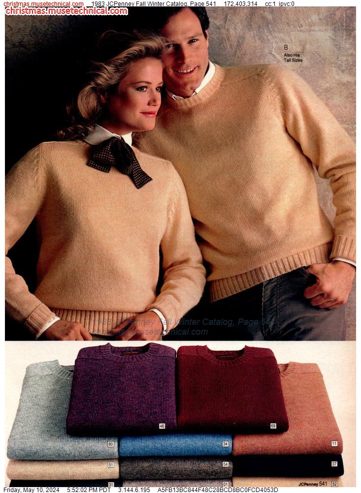 1983 JCPenney Fall Winter Catalog, Page 541