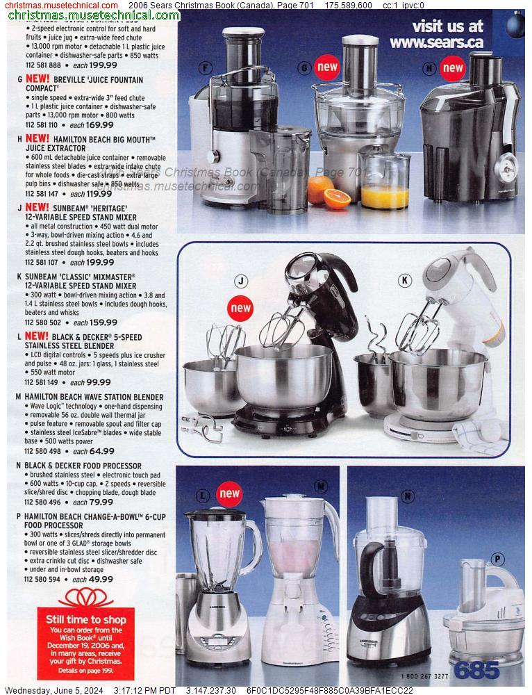 2006 Sears Christmas Book (Canada), Page 701