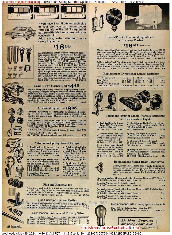 1968 Sears Spring Summer Catalog 2, Page 860