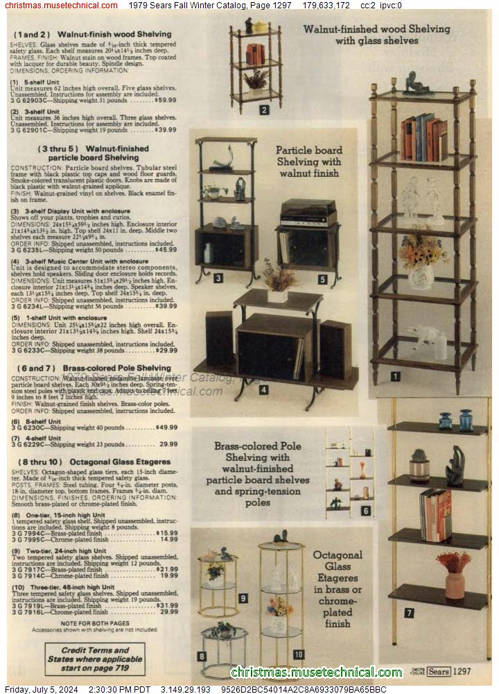 1979 Sears Fall Winter Catalog, Page 1297