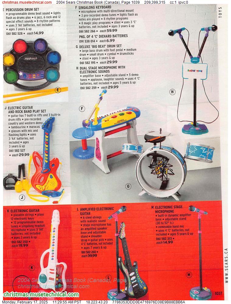 2004 Sears Christmas Book (Canada), Page 1039