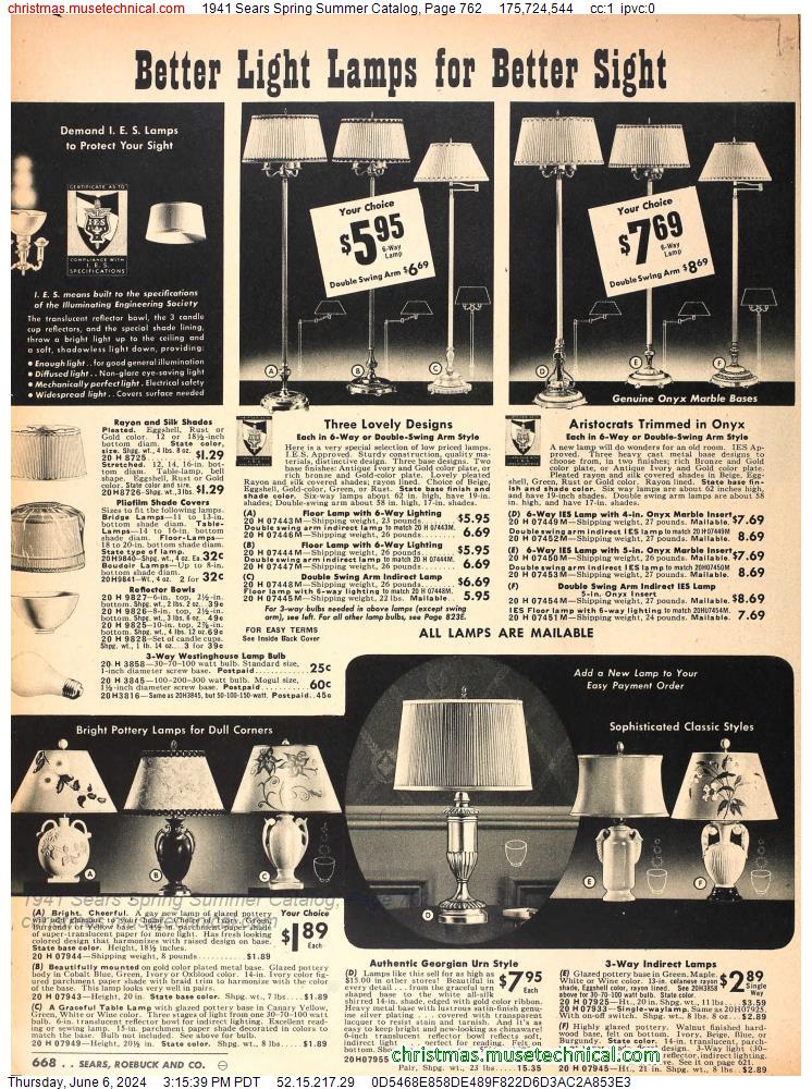 1941 Sears Spring Summer Catalog, Page 762