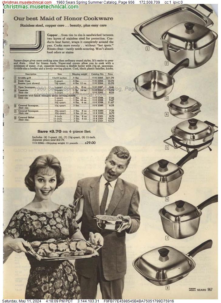 1960 Sears Spring Summer Catalog, Page 956