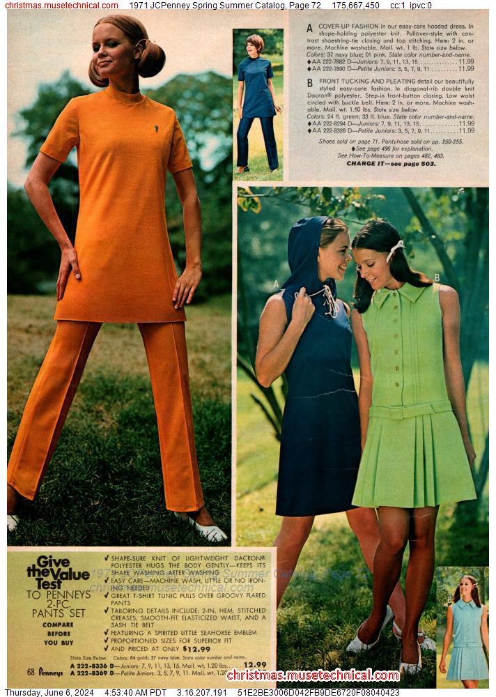 1971 JCPenney Spring Summer Catalog, Page 72