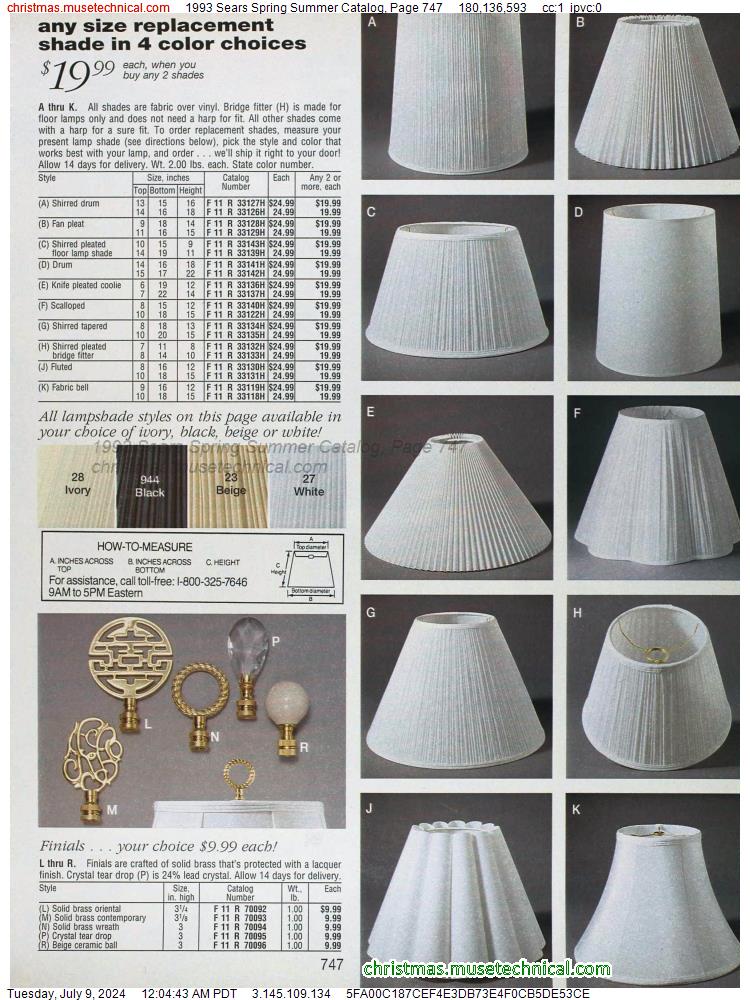 1993 Sears Spring Summer Catalog, Page 747