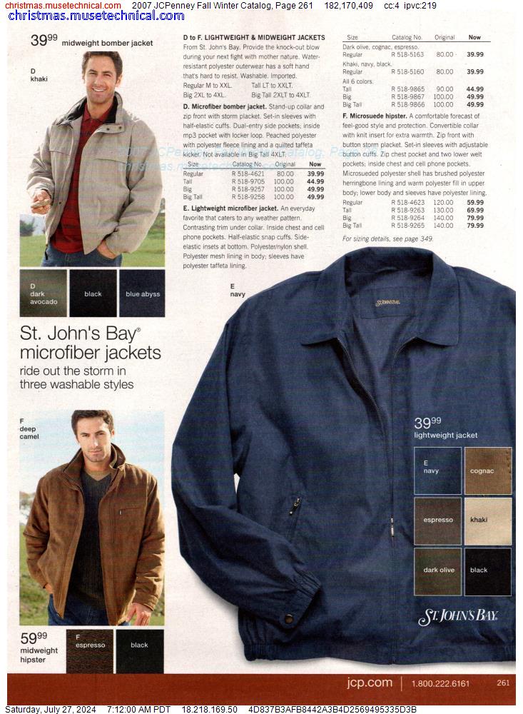 2007 JCPenney Fall Winter Catalog, Page 261