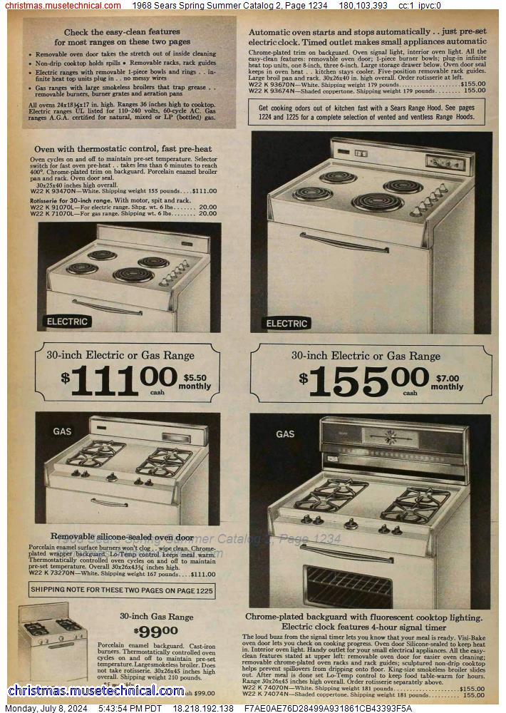 1968 Sears Spring Summer Catalog 2, Page 1234