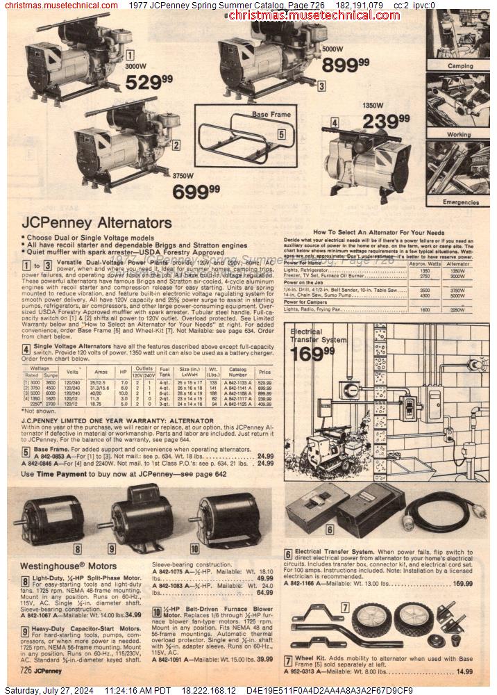 1977 JCPenney Spring Summer Catalog, Page 726