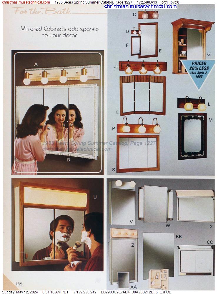 1985 Sears Spring Summer Catalog, Page 1227