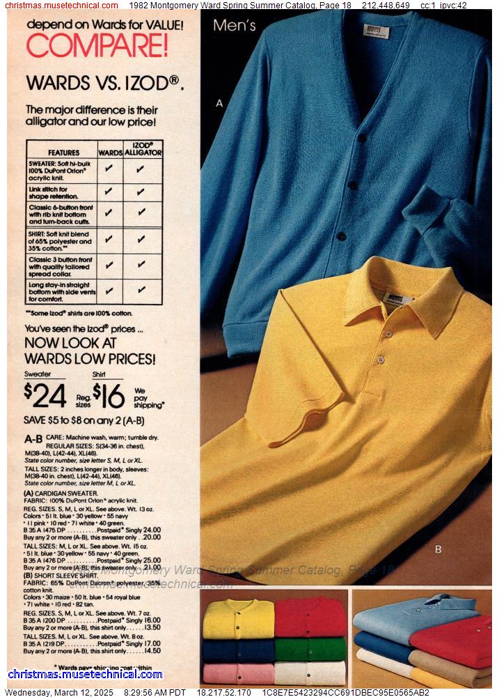 1982 Montgomery Ward Spring Summer Catalog, Page 18