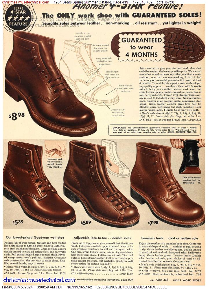 1951 Sears Spring Summer Catalog, Page 419