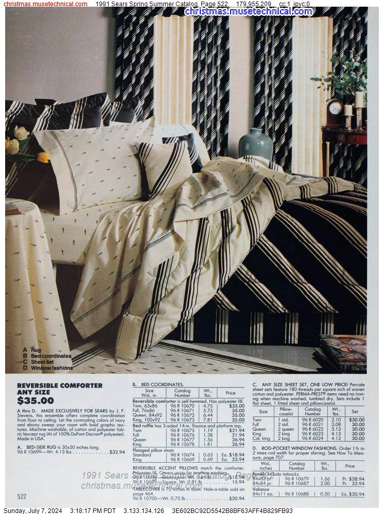 1991 Sears Spring Summer Catalog, Page 522