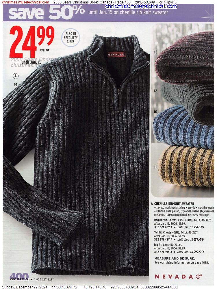 2005 Sears Christmas Book (Canada), Page 406