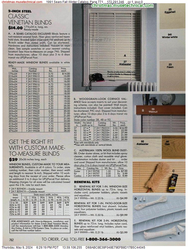 1991 Sears Fall Winter Catalog, Page 771