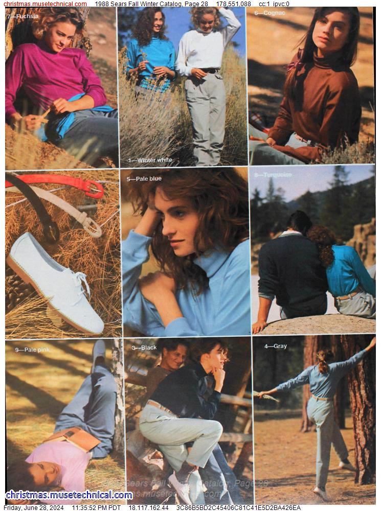 1988 Sears Fall Winter Catalog, Page 28