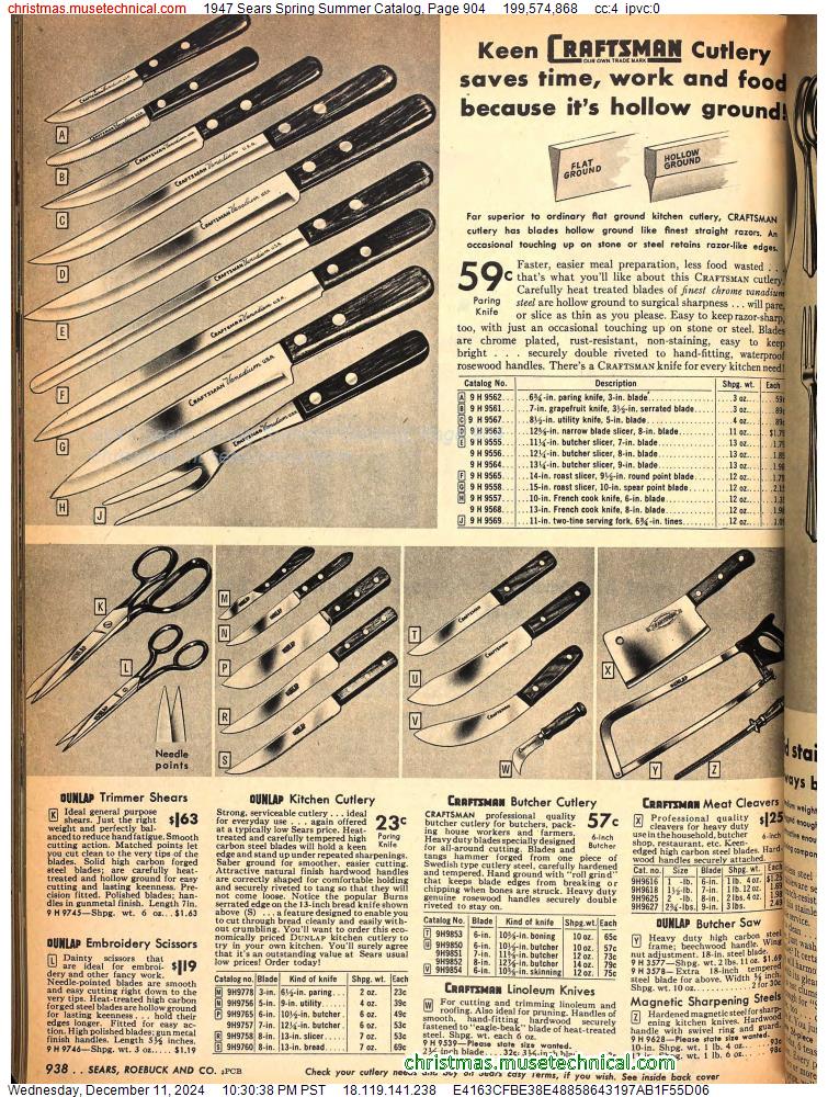 1947 Sears Spring Summer Catalog, Page 904