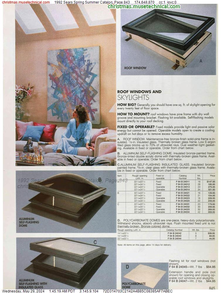 1992 Sears Spring Summer Catalog, Page 843