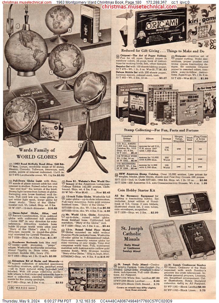 1963 Montgomery Ward Christmas Book, Page 180