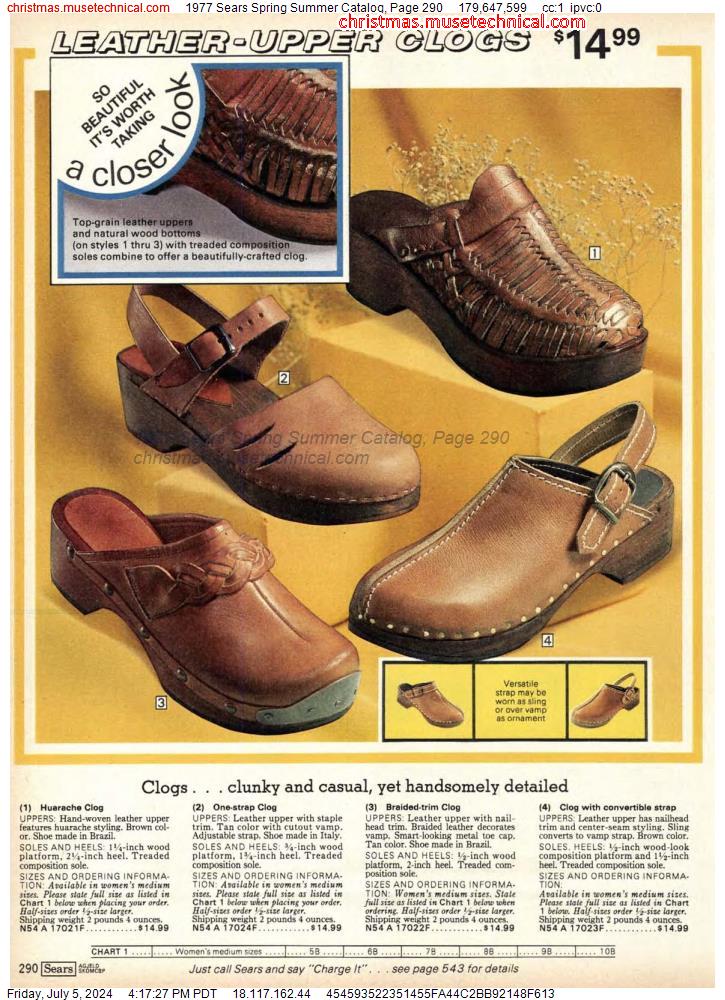 1977 Sears Spring Summer Catalog, Page 290