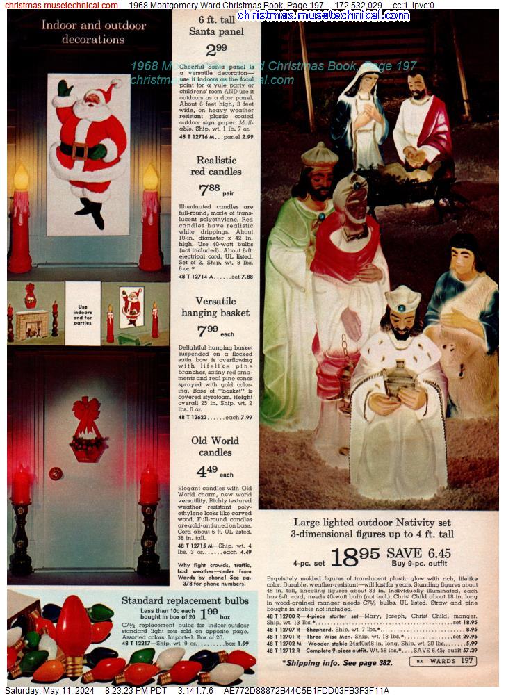 1968 Montgomery Ward Christmas Book, Page 197