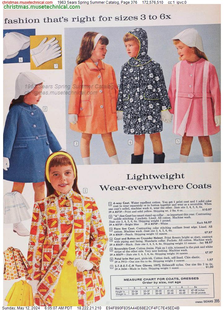 1963 Sears Spring Summer Catalog, Page 376
