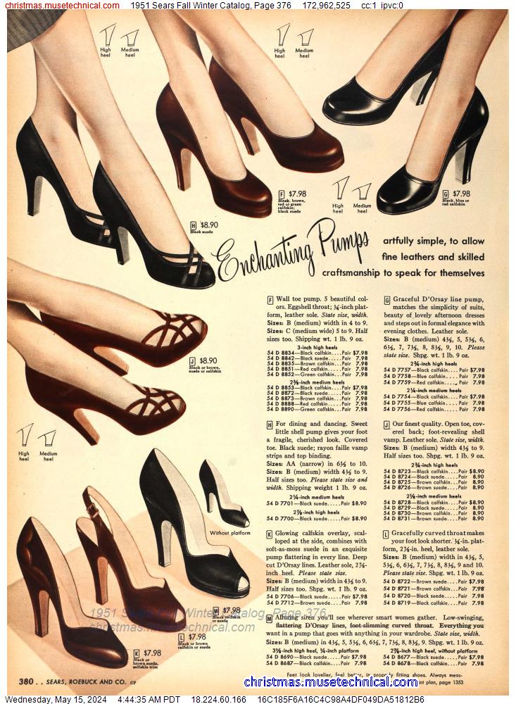 1951 Sears Fall Winter Catalog, Page 376