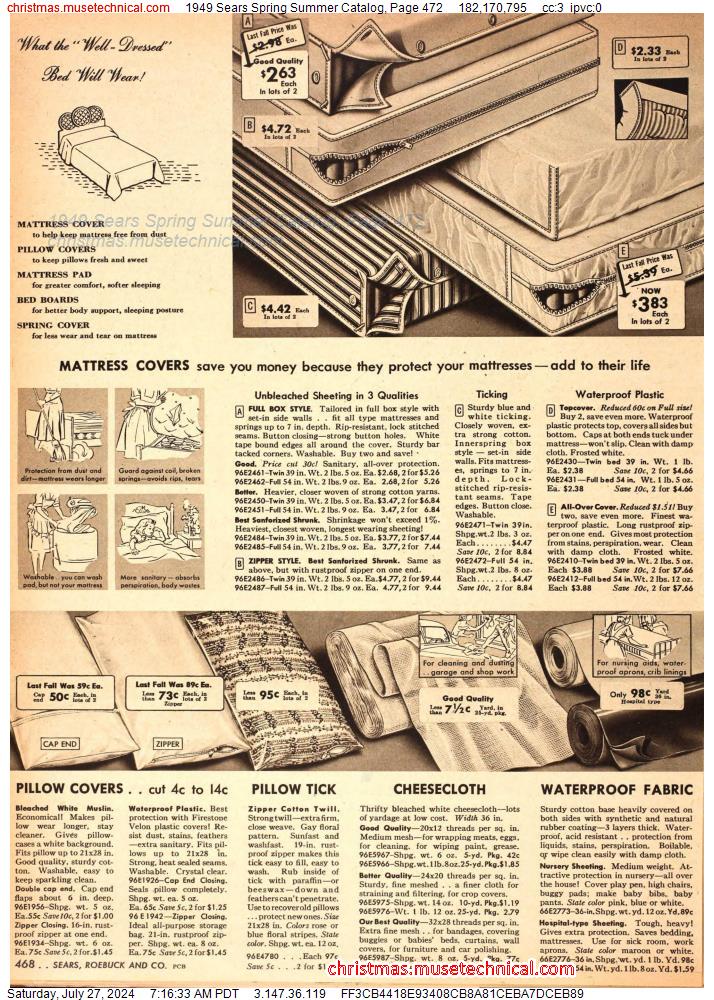 1949 Sears Spring Summer Catalog, Page 472