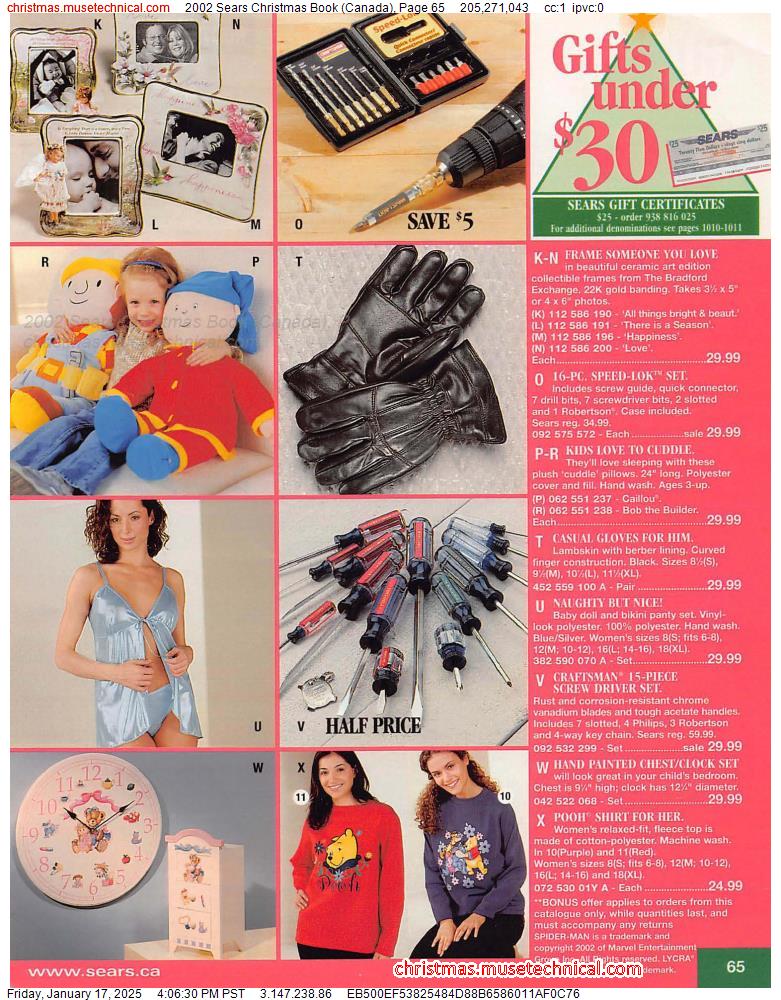 2002 Sears Christmas Book (Canada), Page 65