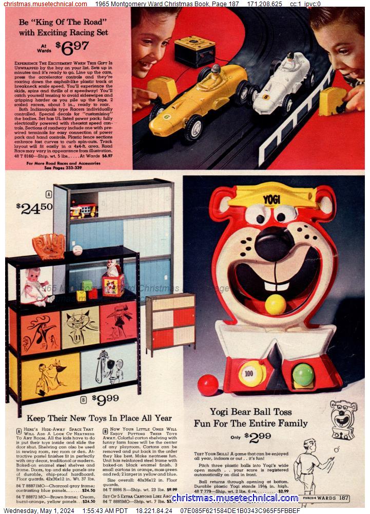 1965 Montgomery Ward Christmas Book, Page 187