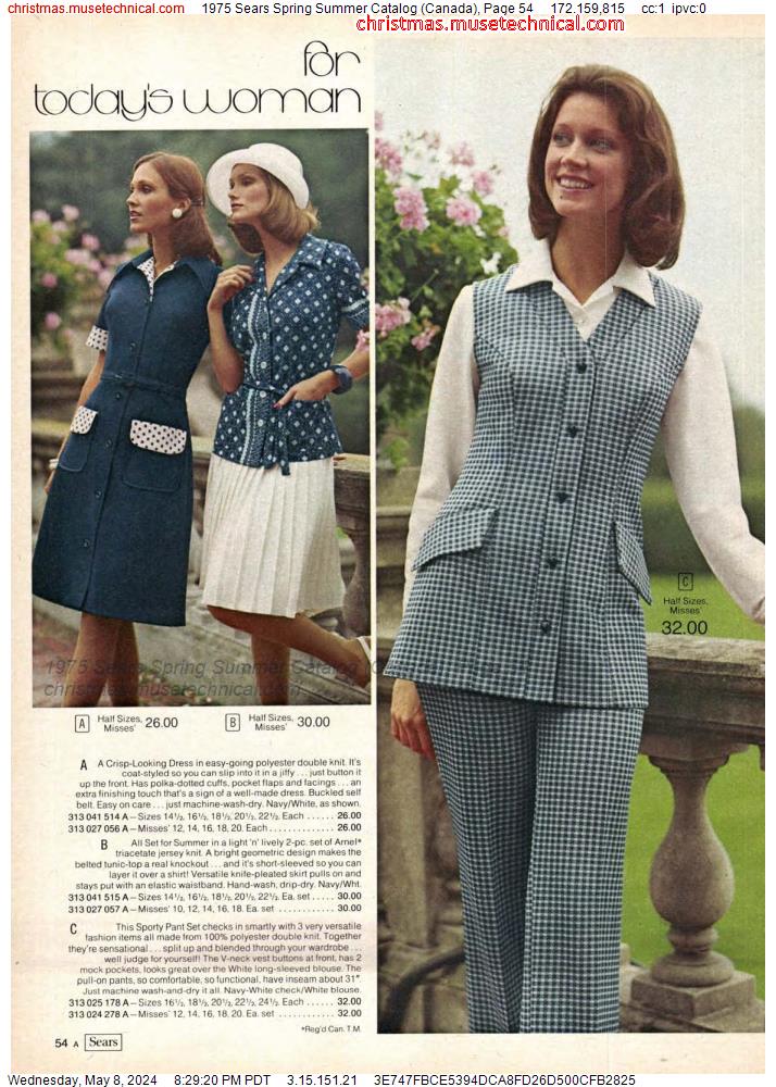 1975 Sears Spring Summer Catalog (Canada), Page 54