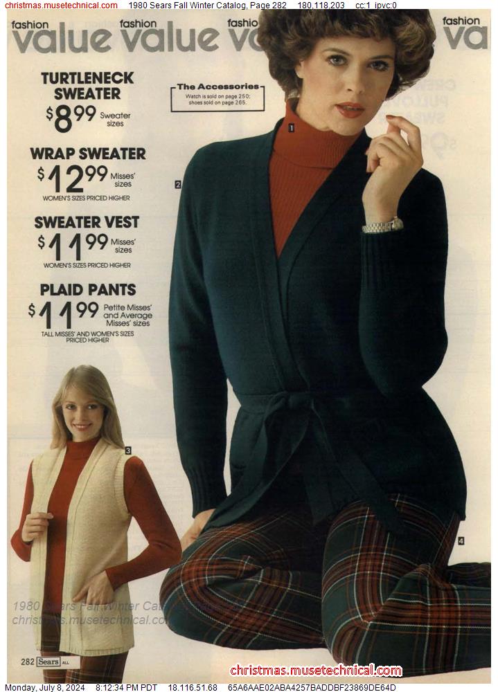1980 Sears Fall Winter Catalog, Page 282
