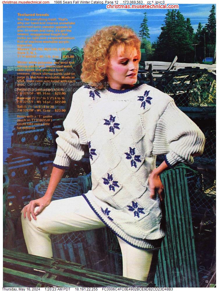 1986 Sears Fall Winter Catalog, Page 12
