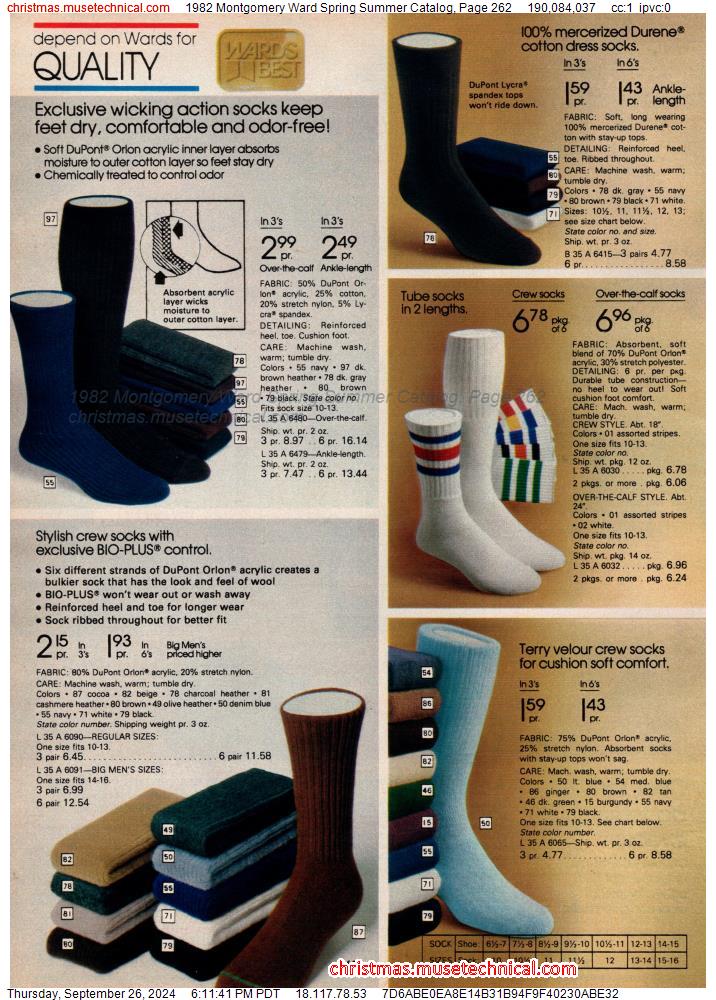 1982 Montgomery Ward Spring Summer Catalog, Page 262