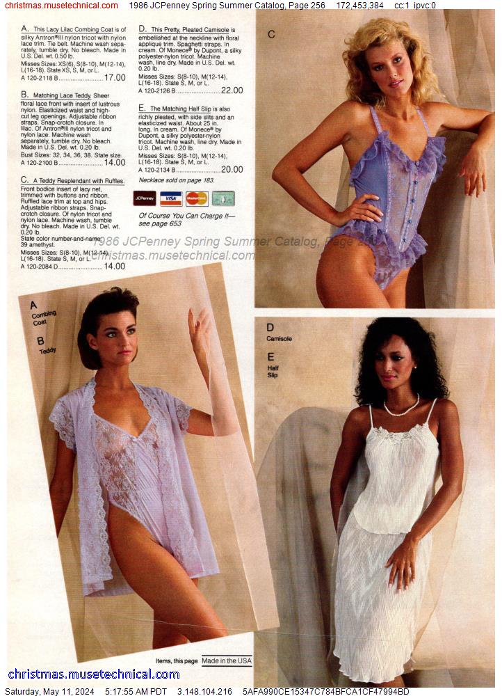 1986 JCPenney Spring Summer Catalog, Page 256