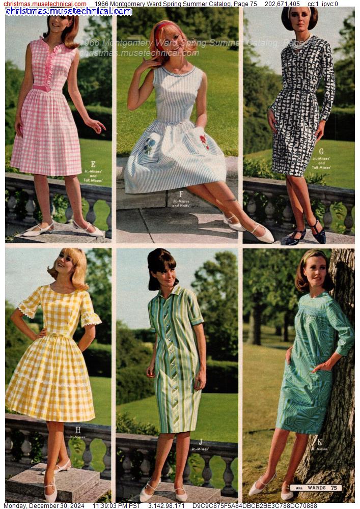 1966 Montgomery Ward Spring Summer Catalog, Page 75