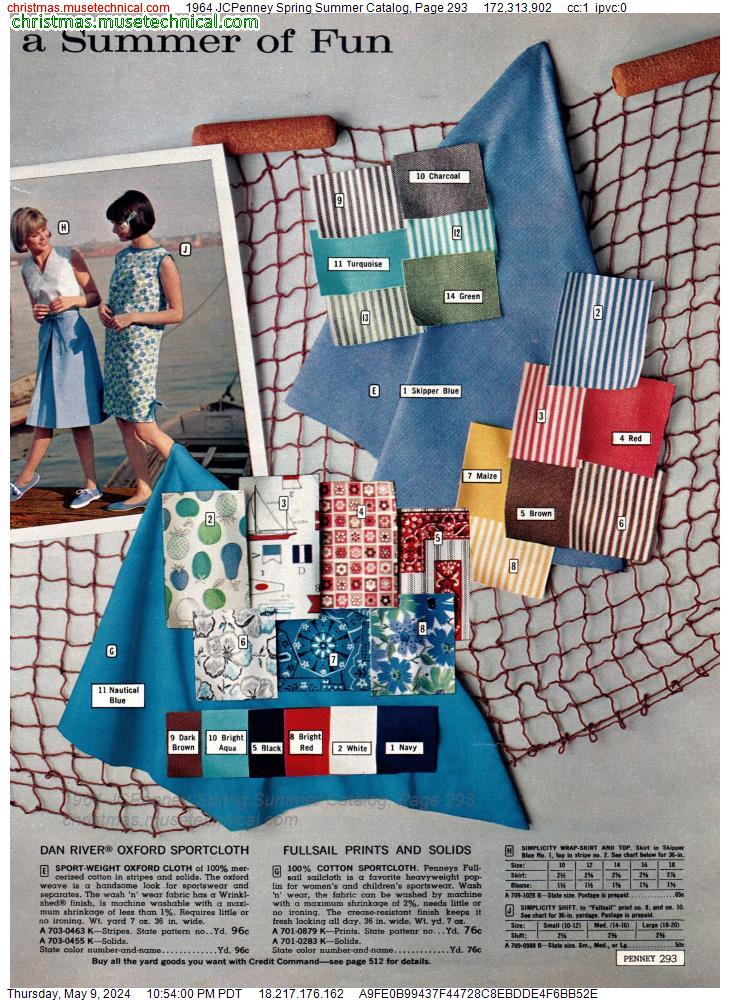 1964 JCPenney Spring Summer Catalog, Page 293