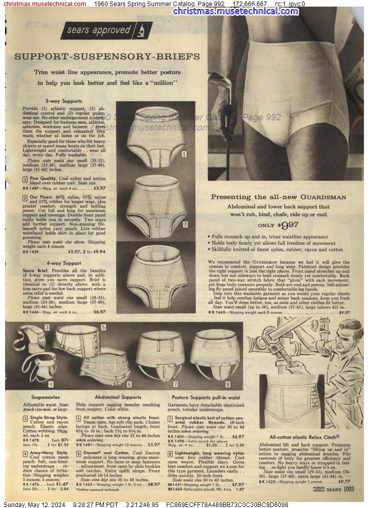 1960 Sears Spring Summer Catalog, Page 992