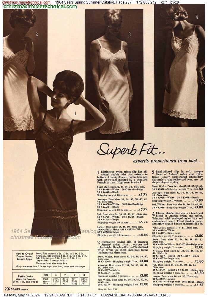 1964 Sears Spring Summer Catalog, Page 287